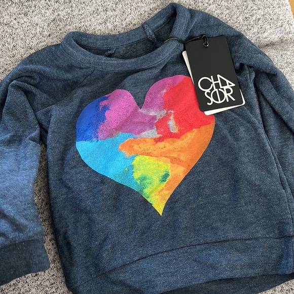 Chaser Kids-Watercolor Heart Cozy Knit - Picture 5 of 5